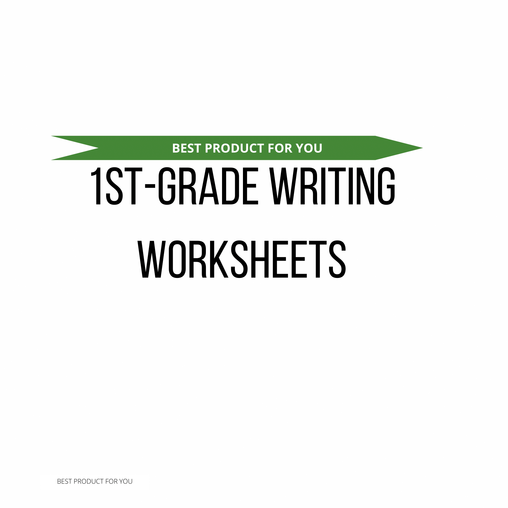 Creative Writing Worksheets for First-Grade Students