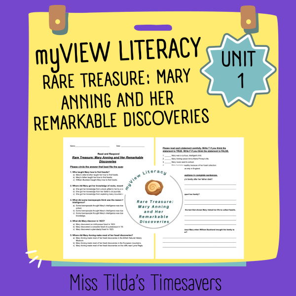 Rare Treasure - Read and Respond myView Literacy 4 - Made By Teachers