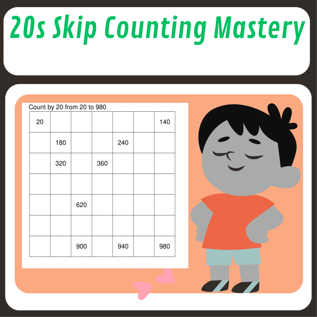 Skip Counting by 20s: A Mathematical Adventure