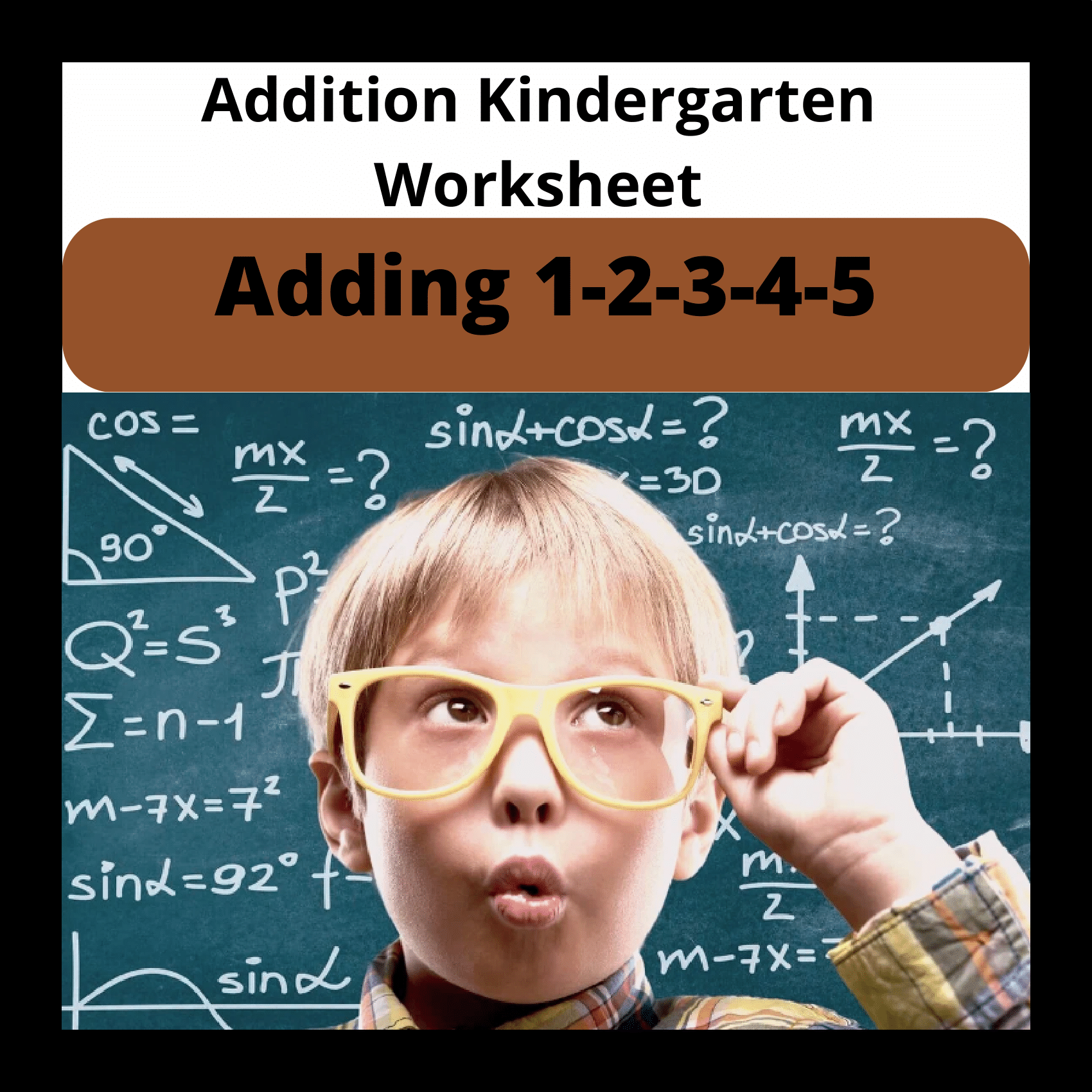 Fun with Addition: A Kindergarten Worksheet
