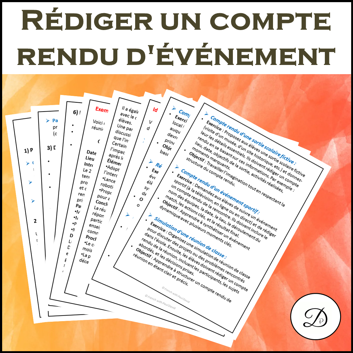 30 compréhensions de lecture / French Reading Comprehension Bundle ...