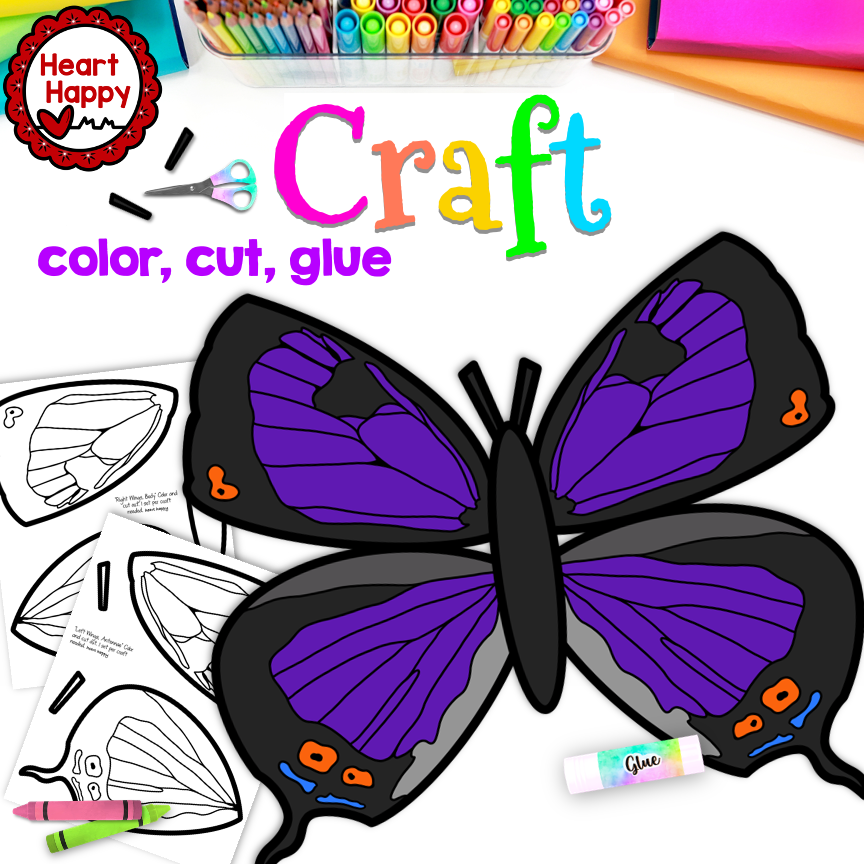 Colorado State Symbols | Butterfly Craft | Spring | Colorado Hairstreak
