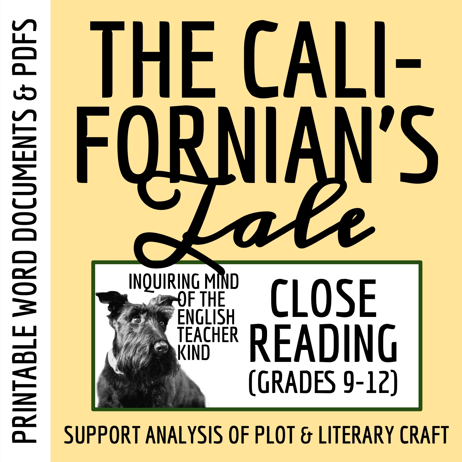 "The Californian's Tale" by Mark Twain Close Reading Analysis Worksheet