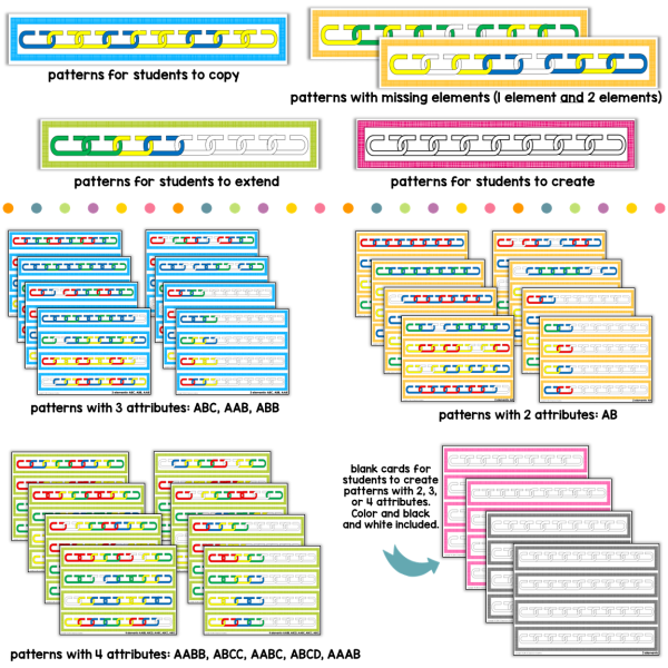 Math Manipulatives Pattern Cards | Made By Teachers