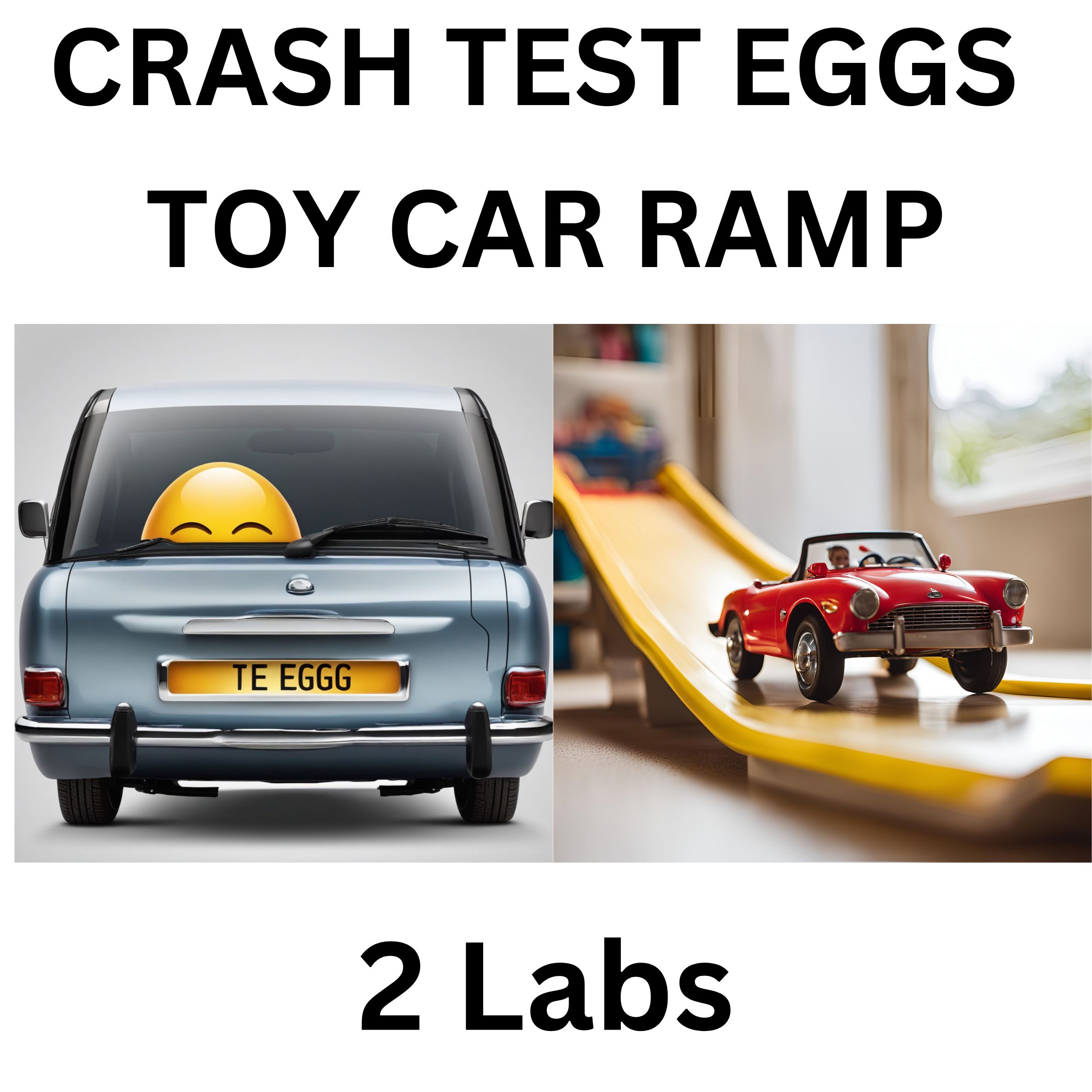 Physics Egg Crash and Car Speed labs Middle School Science