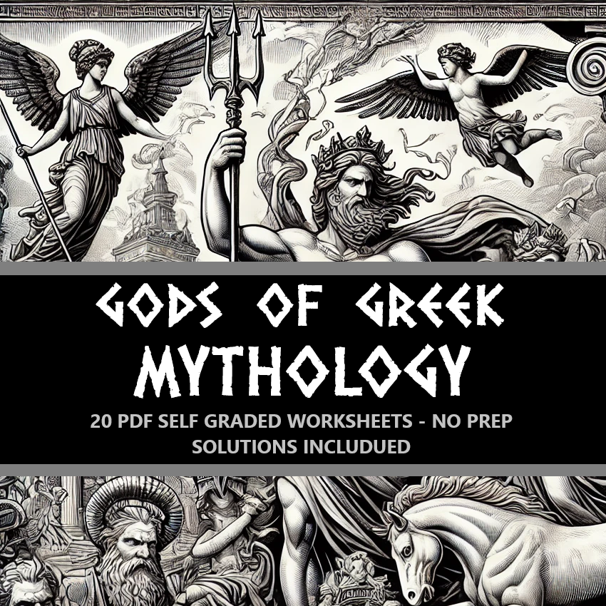 GODS OF GREEK MYTHOLOGY - TEST