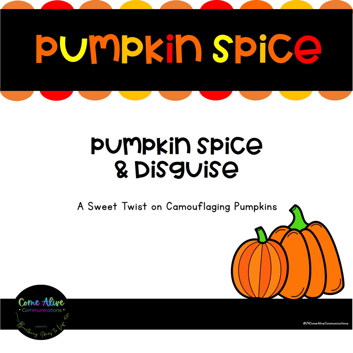 Fall Writing Craft-Pumpkin Spice & Disguise-A New Twist on Camouflaging Pumpkins