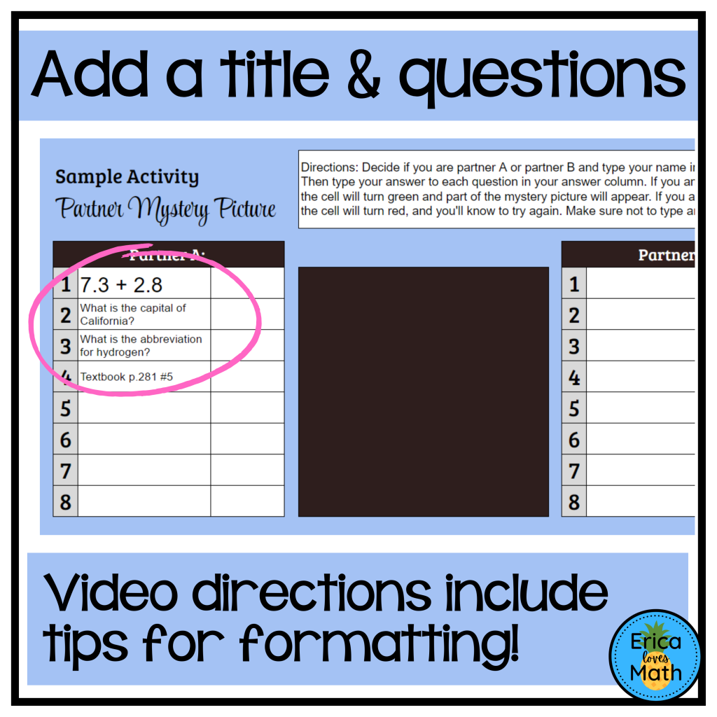 Editable Digital Partner Activity Template (Halloween v.1) | Made By ...