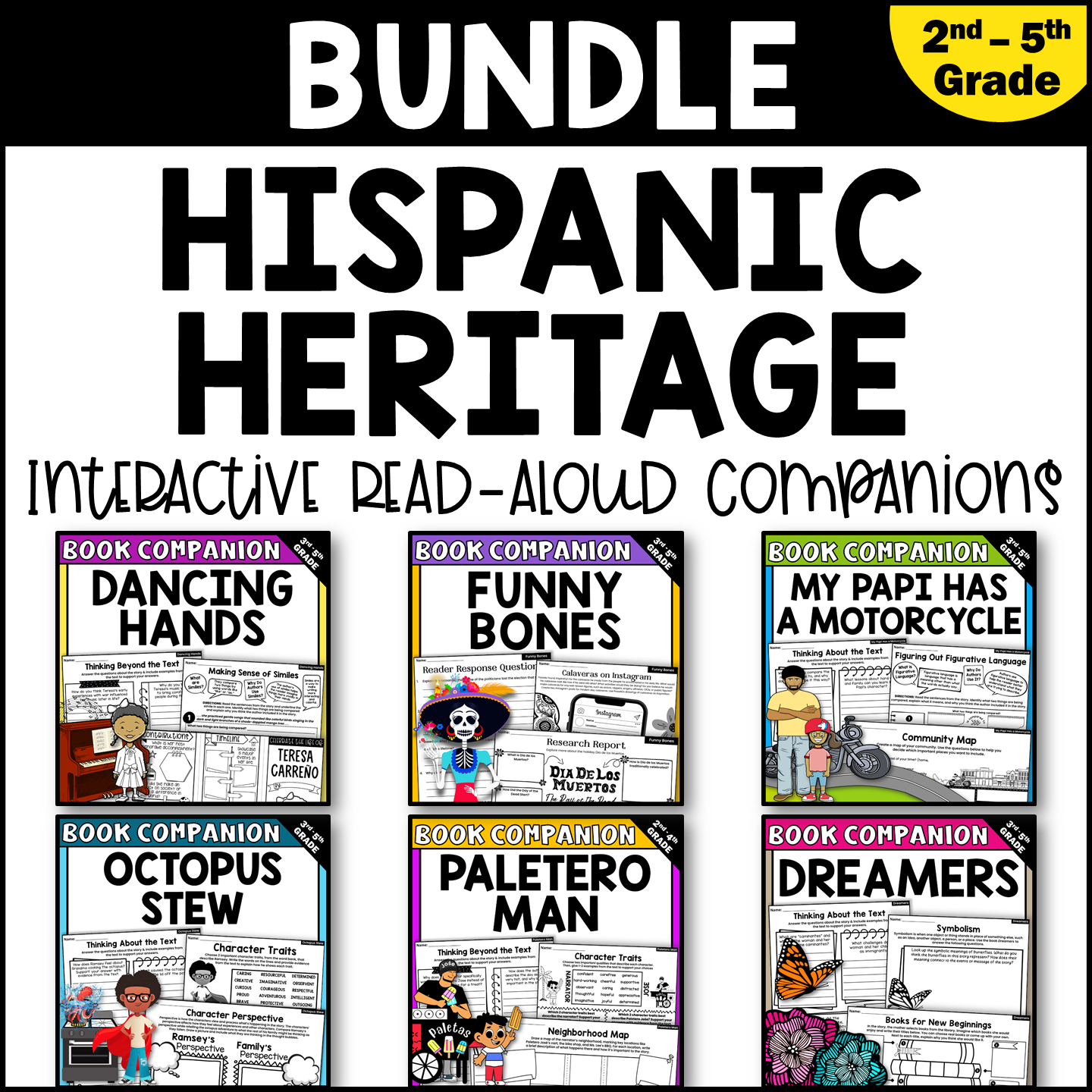 Hispanic Heritage Month Interactive Read Aloud Activities BUNDLE