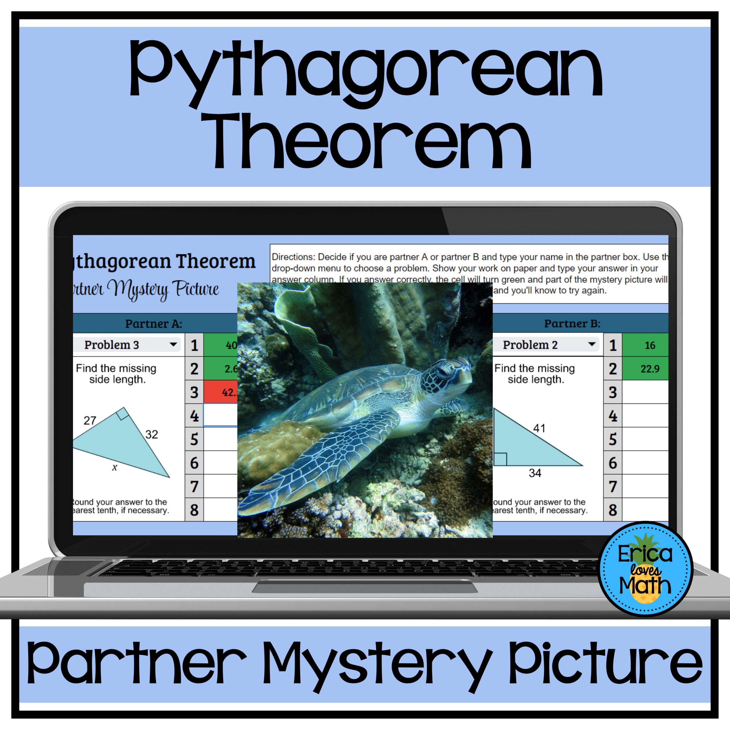 Pythagorean Theorem Digital Partner Activity