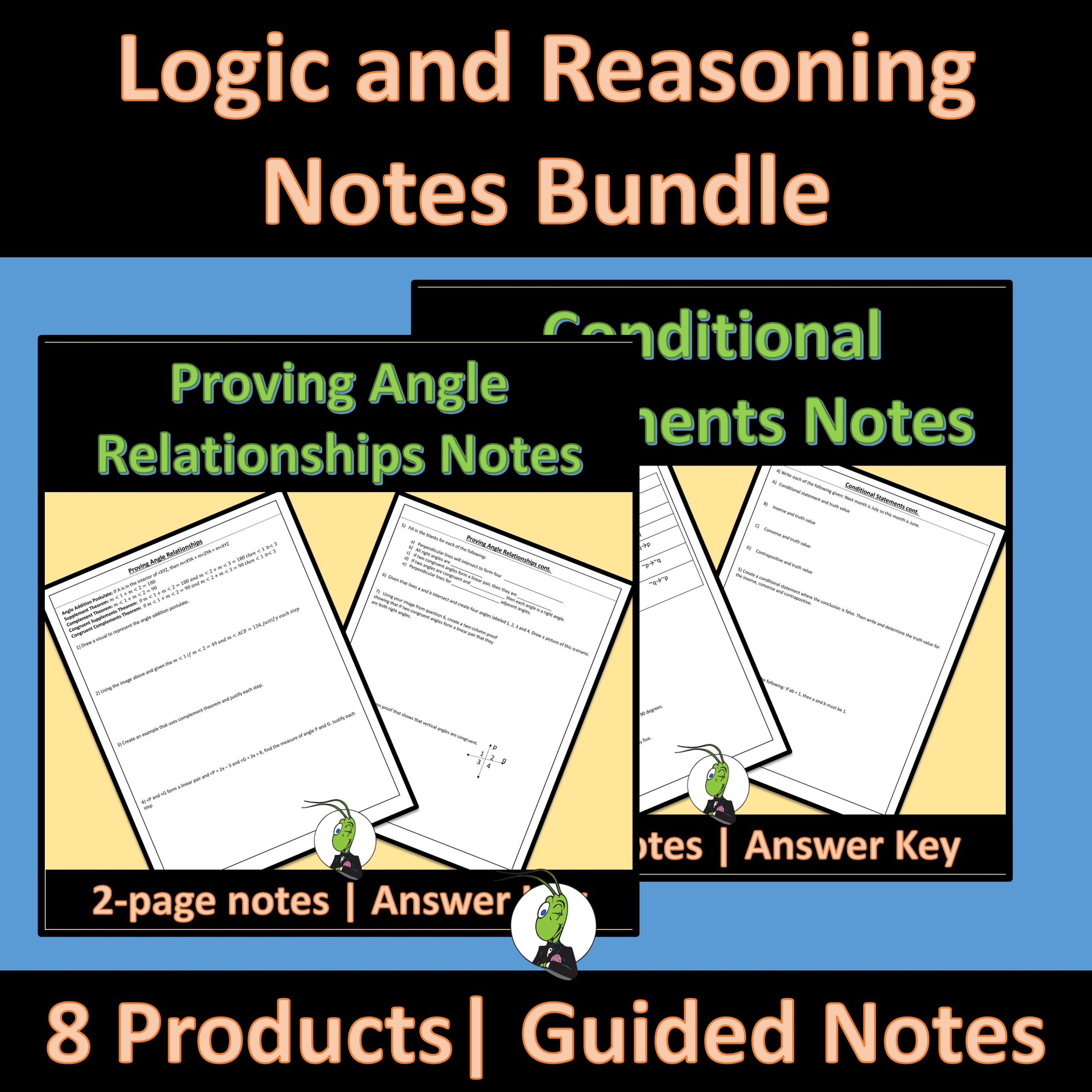Logic and Reasoning Guided Notes for Geometry Unit 2