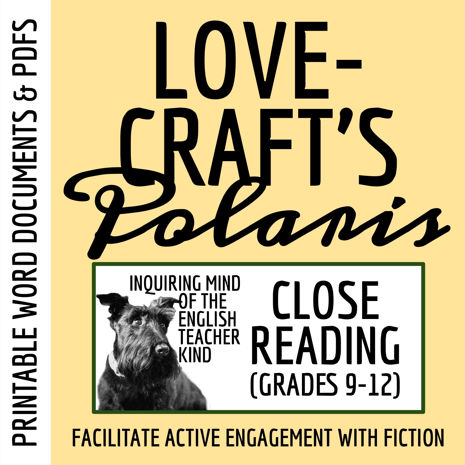 "Polaris" by H.P. Lovecraft Close Reading Analysis Worksheet for High School