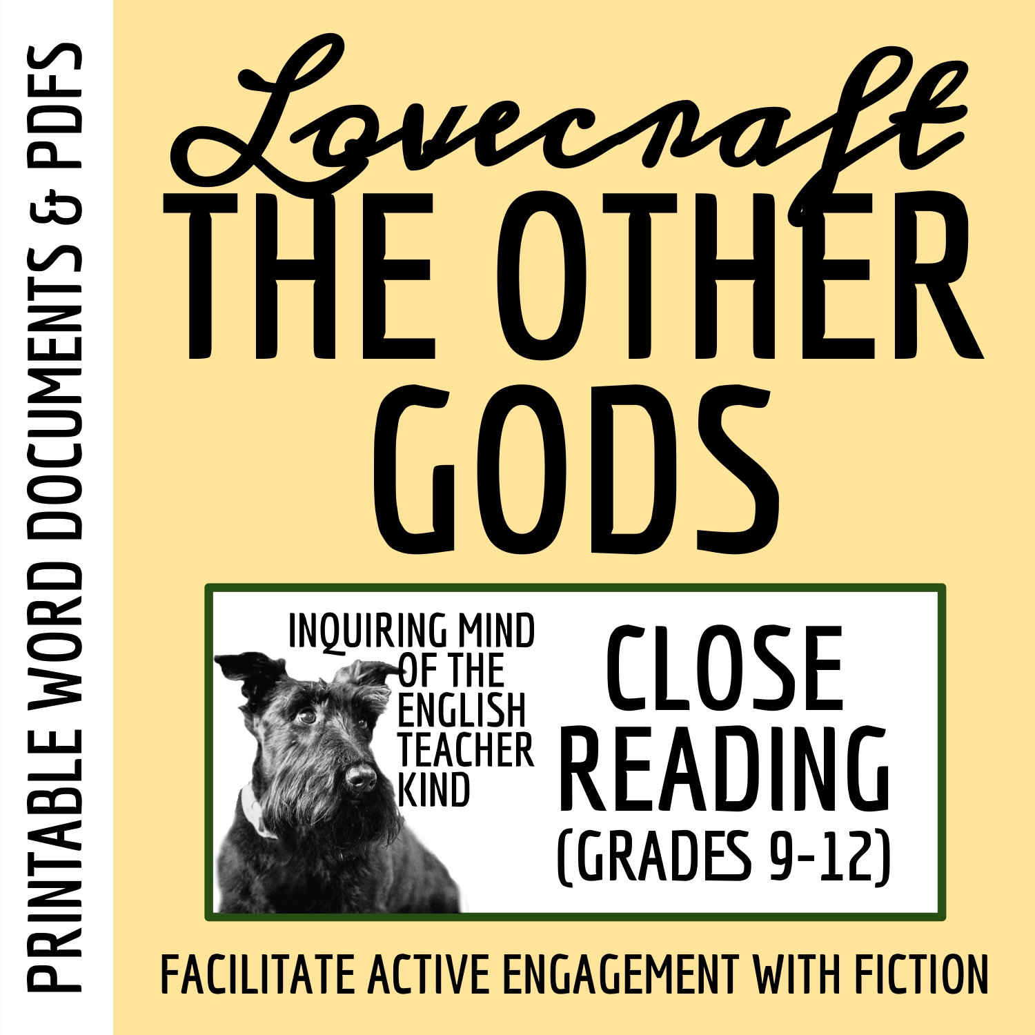 "The Other Gods" by H.P. Lovecraft Close Reading Analysis Worksheet