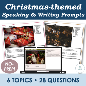 Winter & Christmas Speaking & Writing Prompts w/ Pictures - Adult ESL ...