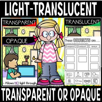 transparent,translucent & opaque worksheet and posters