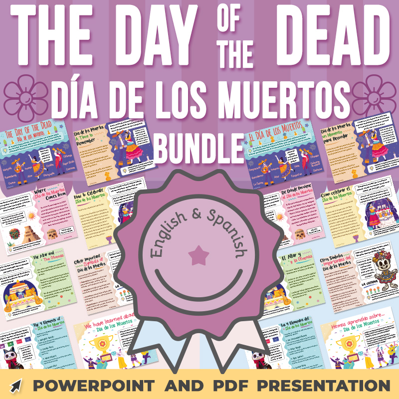 The Day of the Dead, Día de los Muertos PowerPoint Presentation BUNDLE