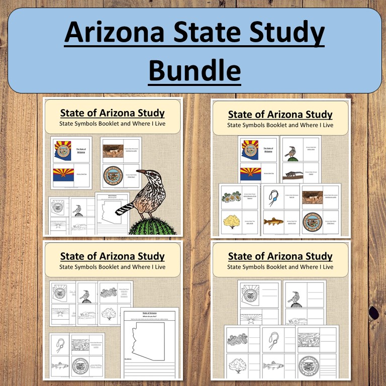 Arizona State Study Bundle Kindergarten Preschool