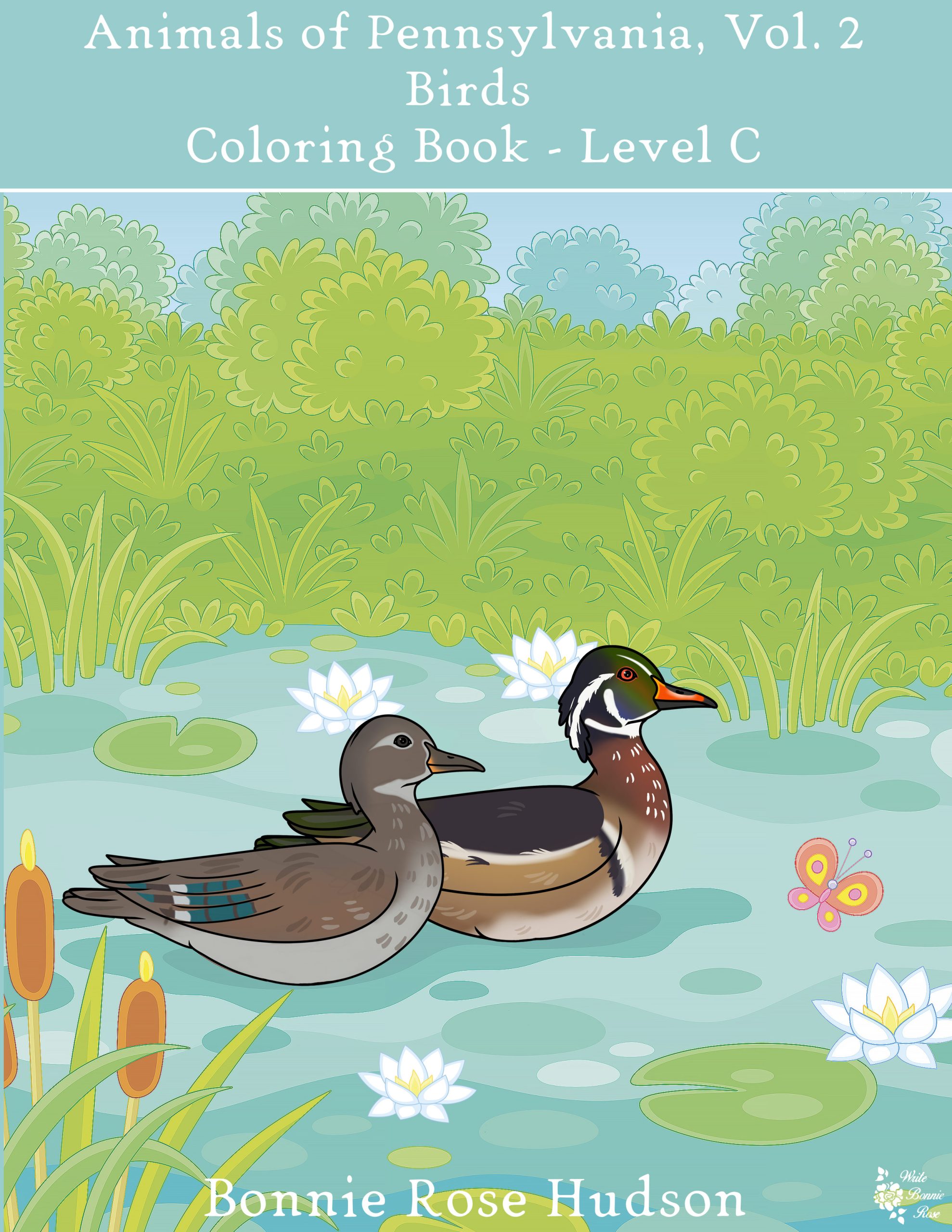 Animals of Pennsylvania Coloring Book, Vol. 2: Birds of Pennsylvania, Level C