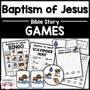 Baptism of Jesus Bible Story Games, Bible Games, Sunday School Games ...