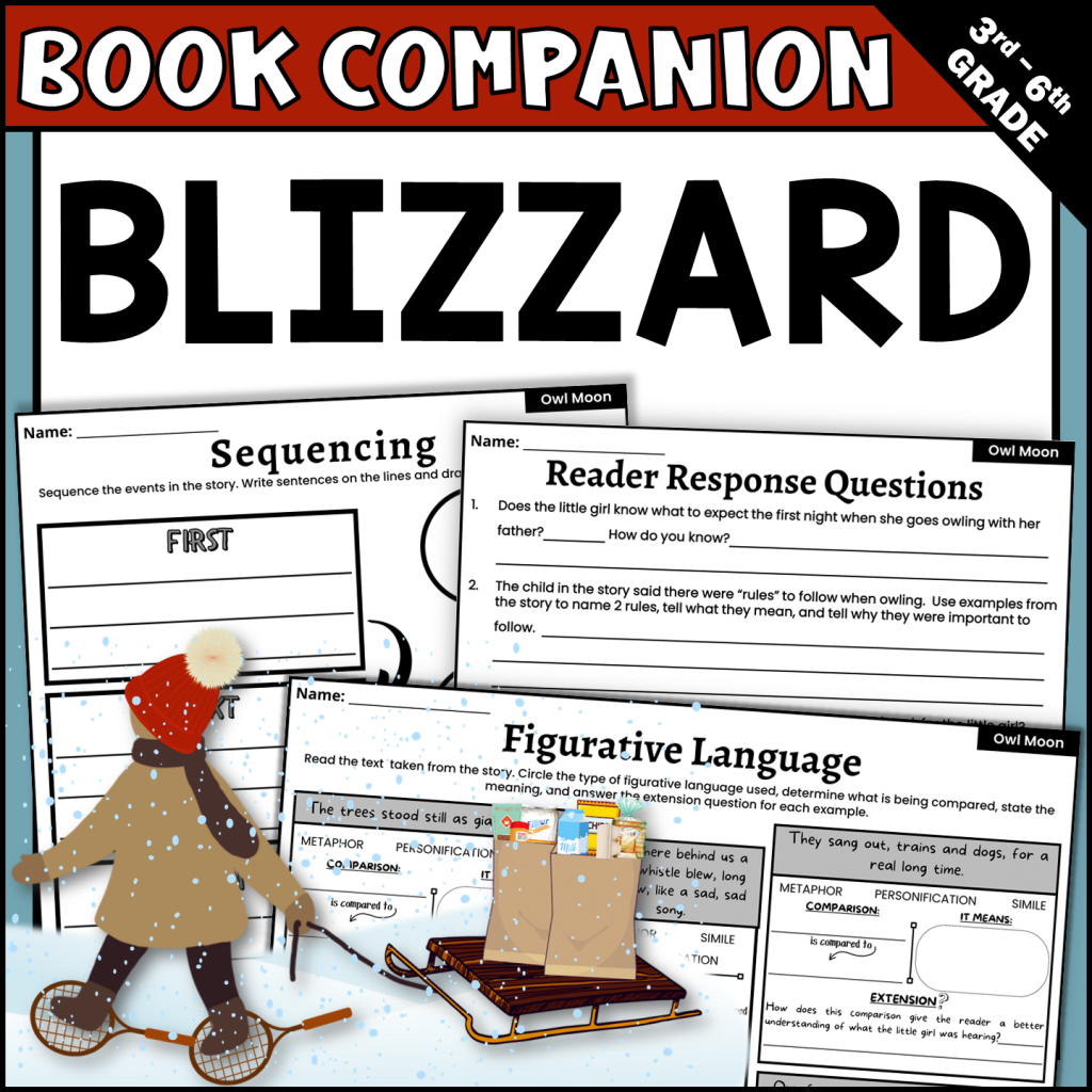 Blizzard by John Rocco Read Aloud Book Companion Activities for Winter ...