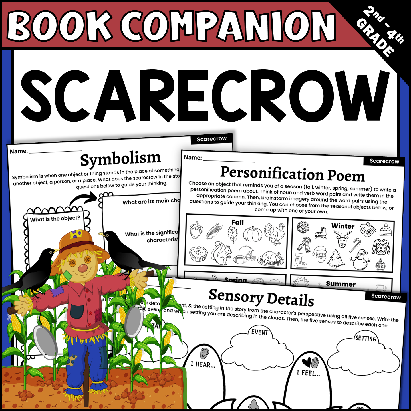 Scarecrow by Cynthia Rylant Interactive Read Aloud Activities for Fall