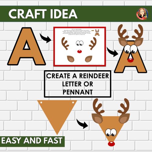 Christmas Bulletin Board Kit and Classroom Decor, Reindeer Craft ...