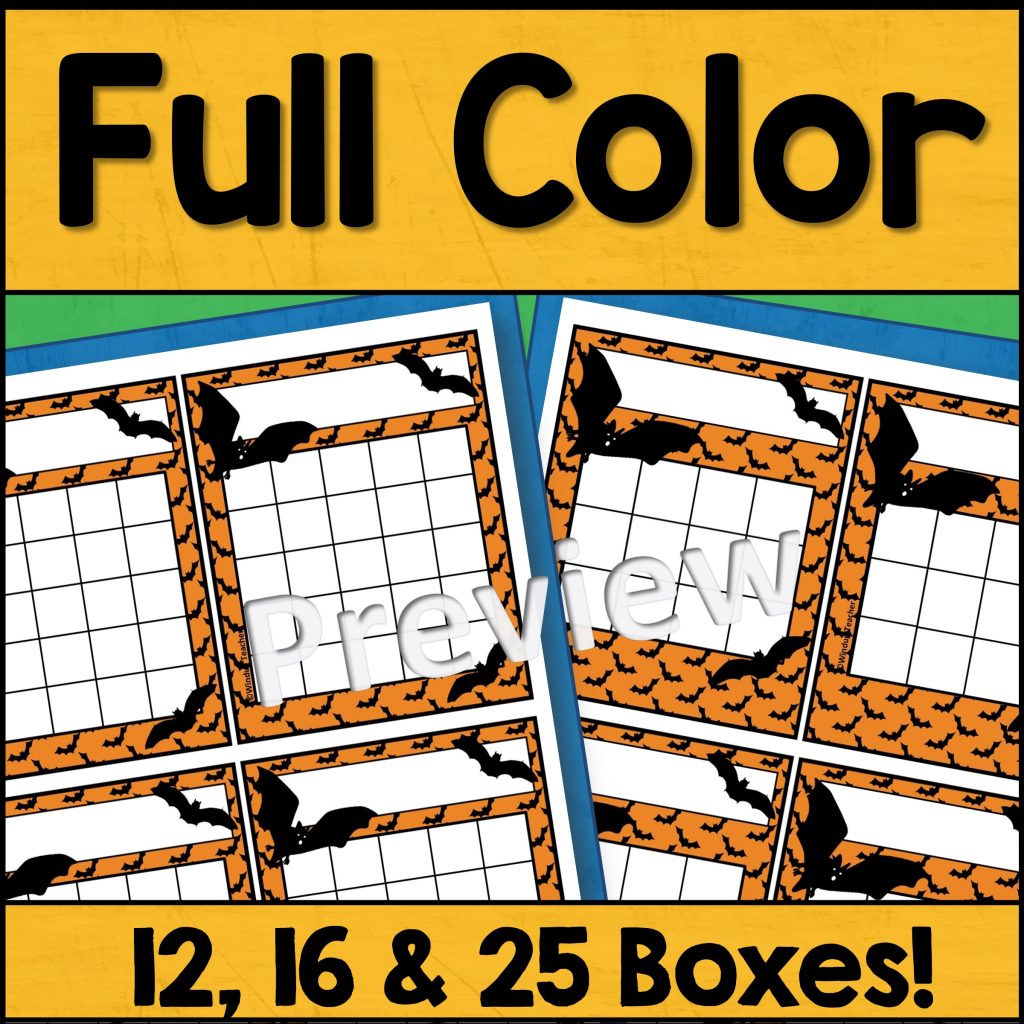 Bat Sticker Reward Charts - Choices! 12 16 25 Boxes, 2 Black and White ...
