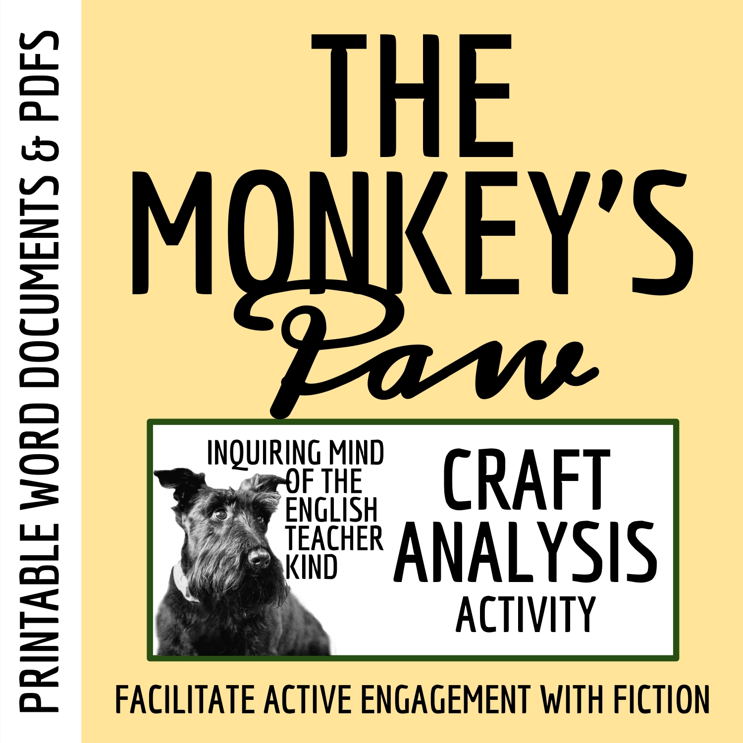 "The Monkey's Paw" by W. W. Jacobs Literary Craft Analysis Activity