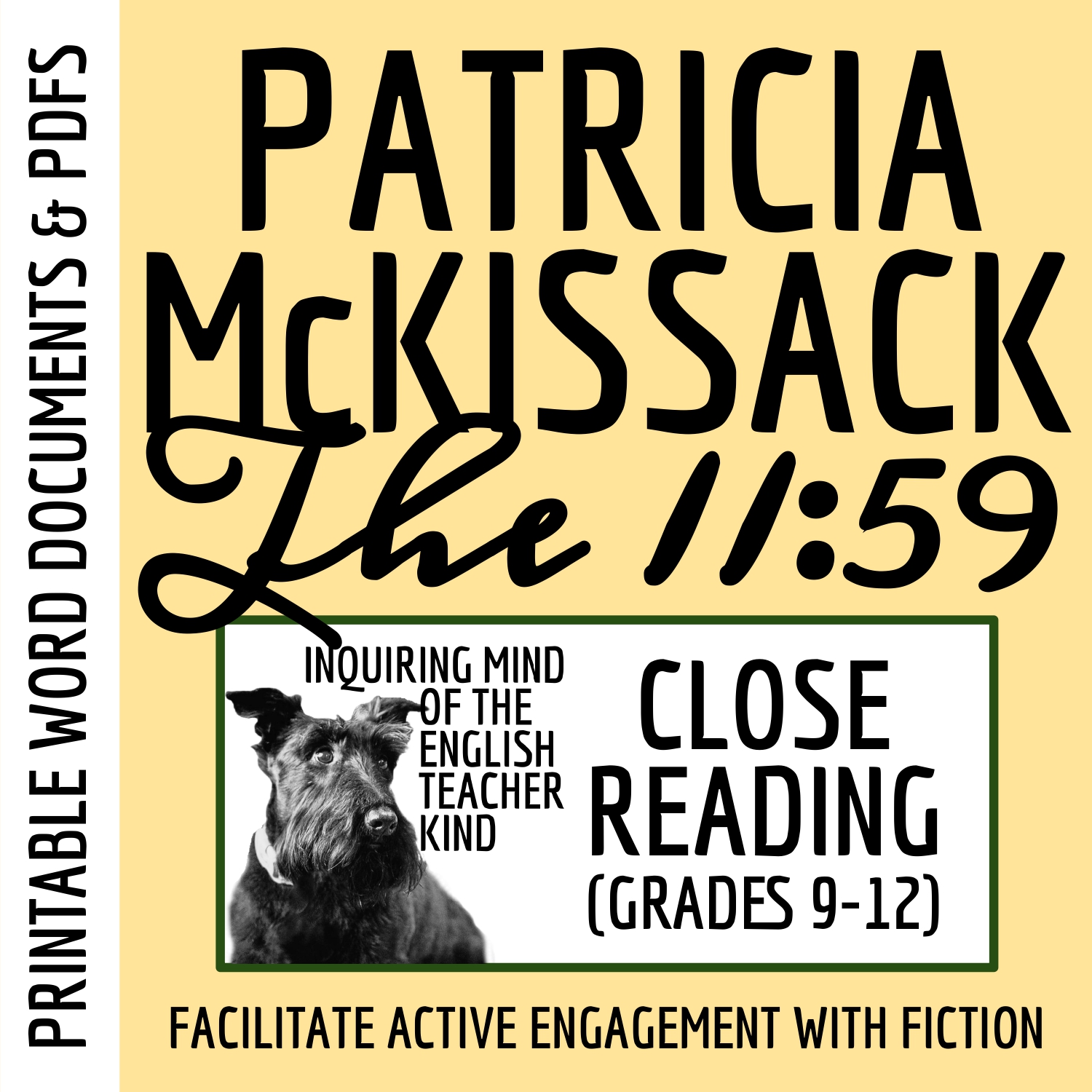 "The 11:59" by Patricia McKissack Close Reading Analysis Worksheet