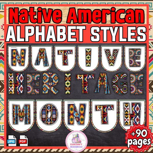 Native Lettering M Native American Heritage Month Bulletin Board | Lettering styles ...