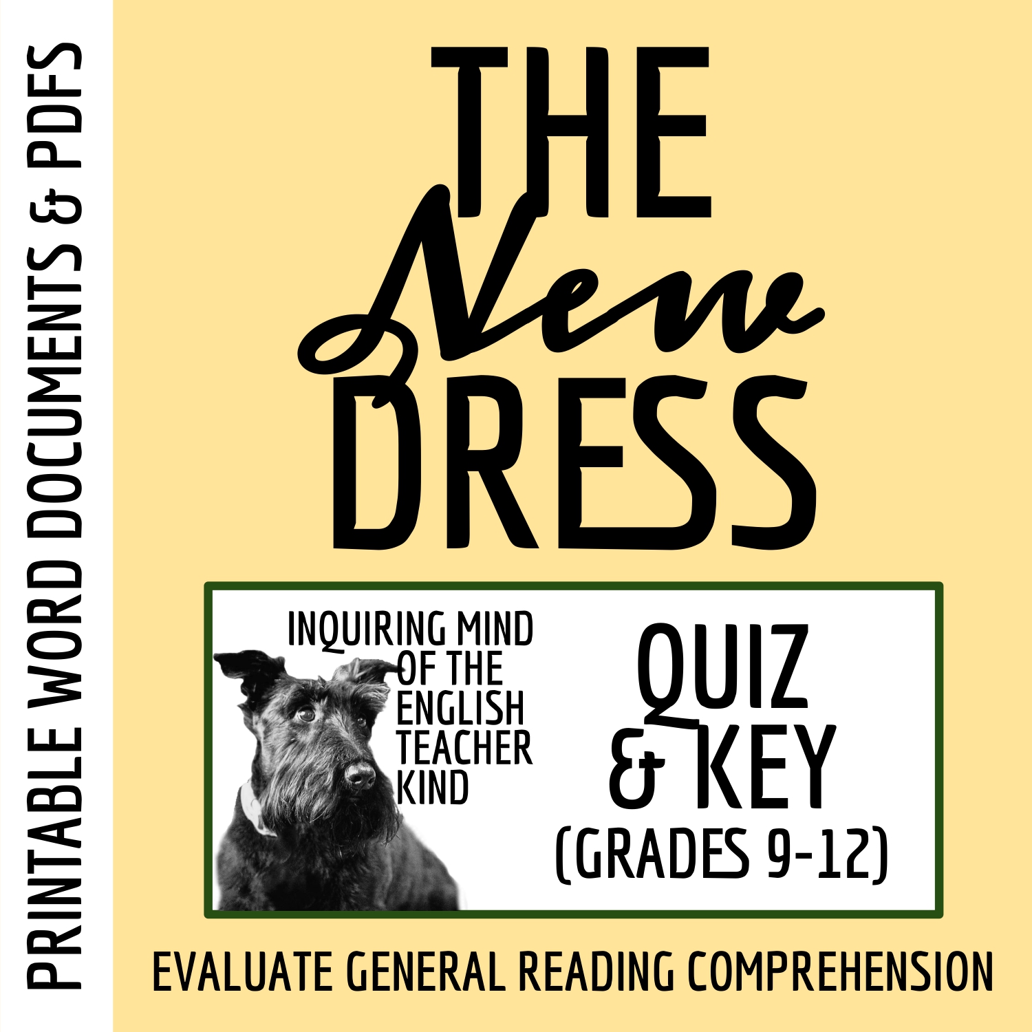 "The New Dress" by Virginia Woolf Quiz and Answer Key for High School