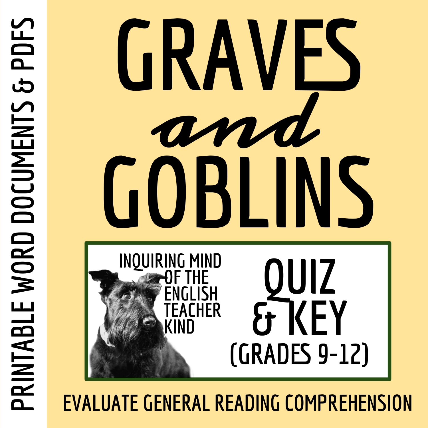 "Graves and Goblins" by Nathaniel Hawthorne Quiz and Answer Key