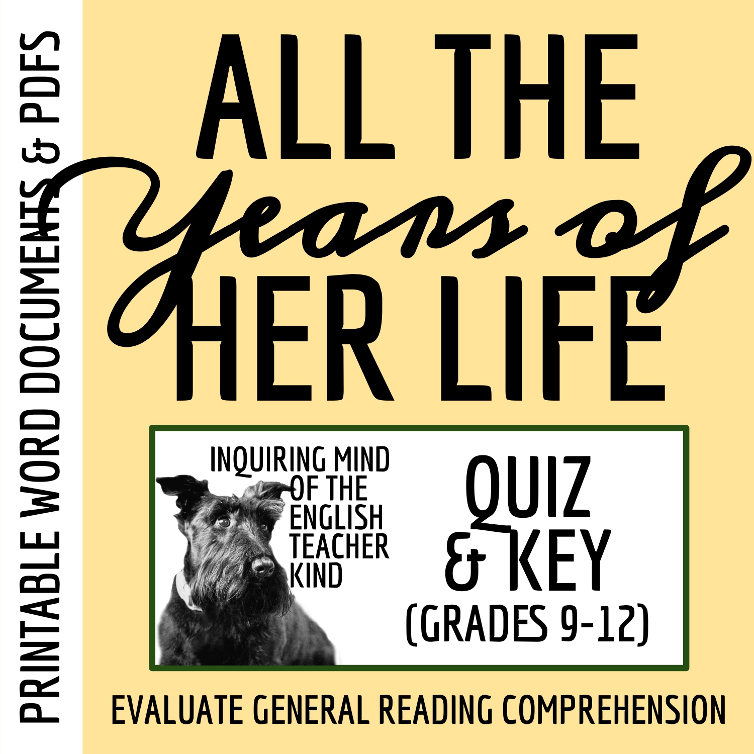 "All the Years of Her Life" by Morley Callaghan Quiz and Answer Key