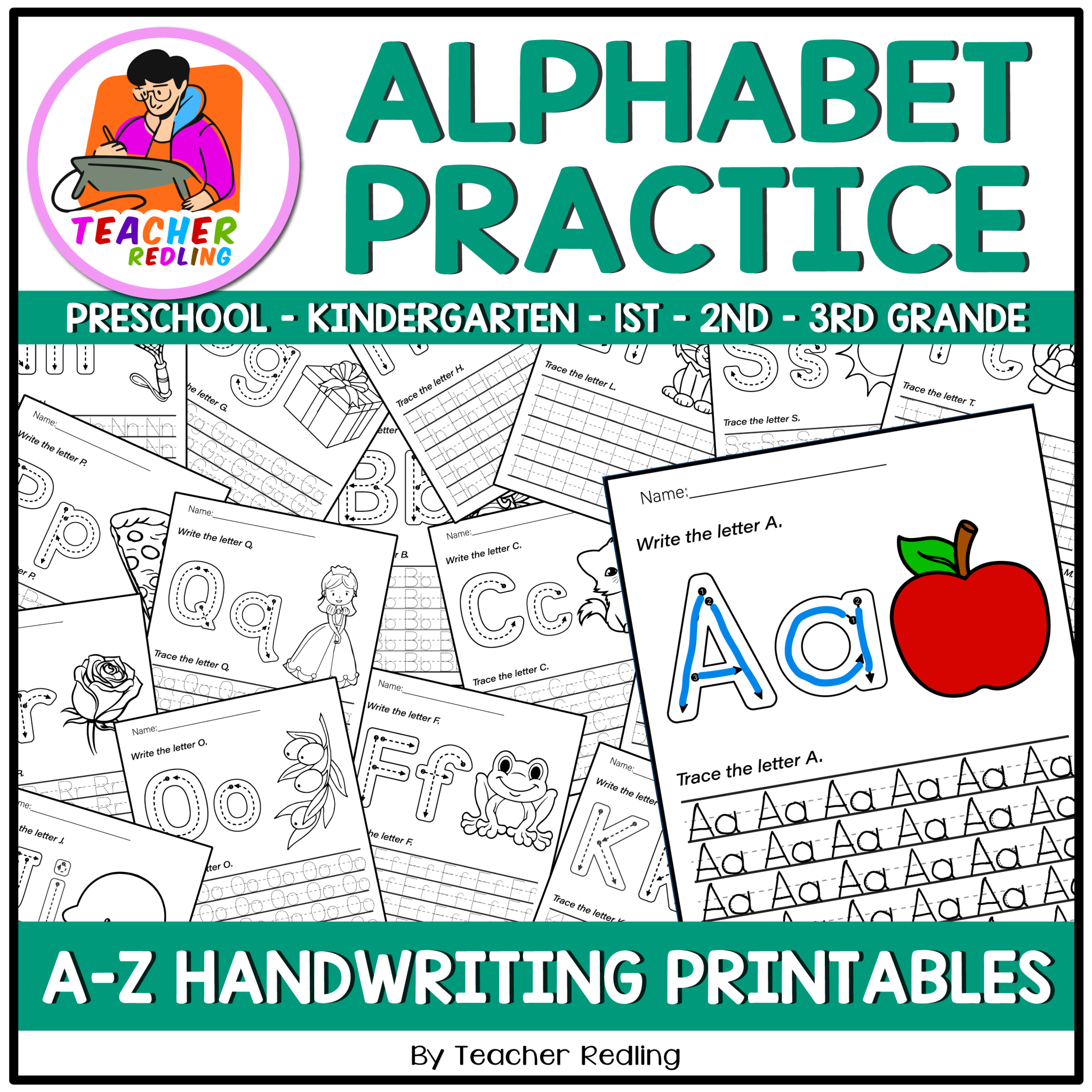 Alphabet Tracing Worksheets, ABC Practice Alphabet Printing Letter ...