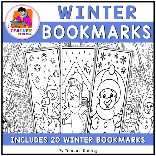Winter Coloring Bookmarks for Preschool/Pre-K | December Coloring ...