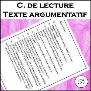 Compréhension de lecture - 5 textes / French Reading Comprehension ...