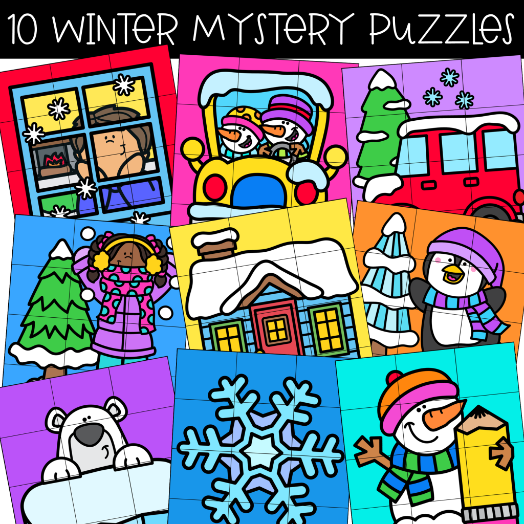 Winter Numbers to 20 Worksheets Math Mystery Puzzles Winter Number ...
