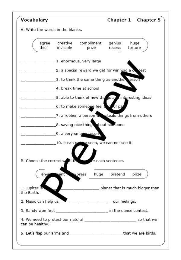 Dan Gutman "Ms. Hannah is Bananas!" worksheets - Made By Teachers
