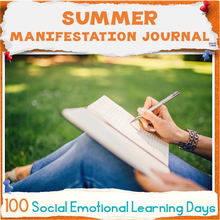 Summer Manifestation Journal 100 Days of Writing Prompts Daily SEL Journaling