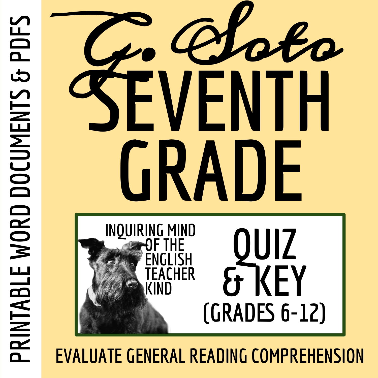 "Seventh Grade" by Gary Soto Quiz and Answer Key (Coming-of-Age Short Story)