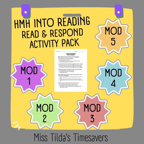 Grade 3 HMH into Reading Modules 1-5 Assessment Bundle - Made By Teachers
