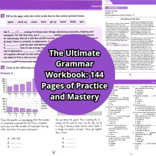 Mastering English Grammar: 144 Pages of Self-Practice Exercises with Answers