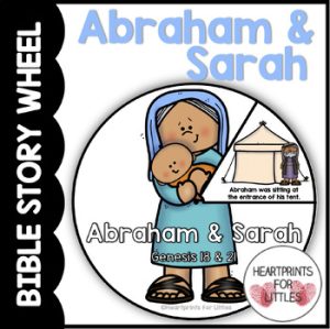 Abraham and Sarah Bible Story Wheel, Genesis 18 and 21, Bible Craft ...