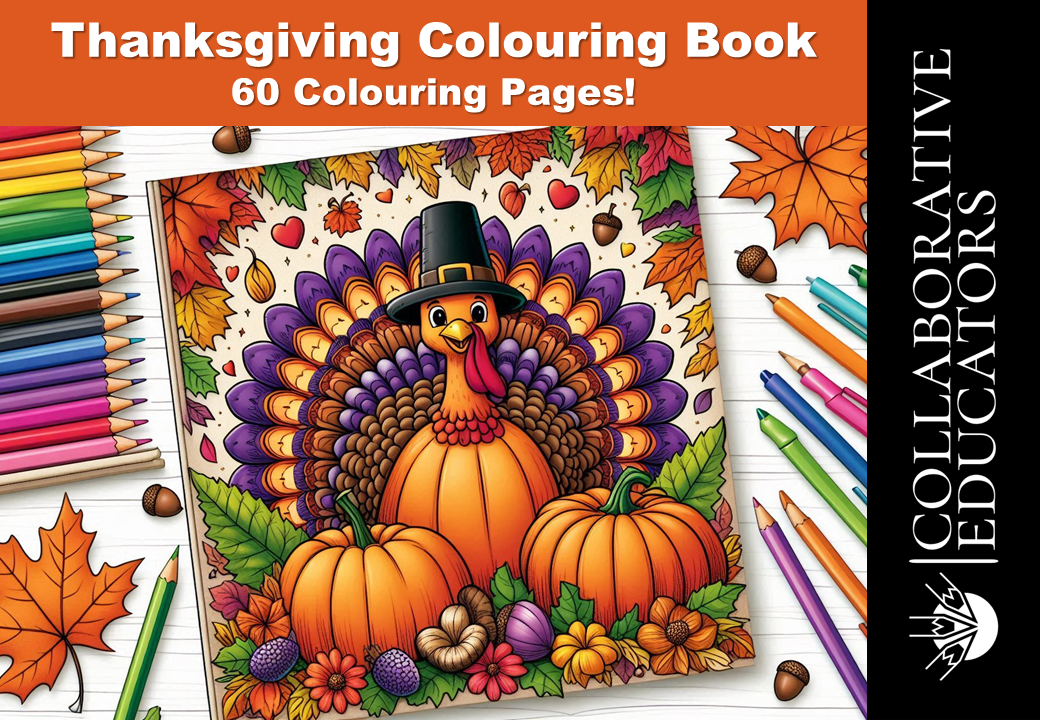 Thanksgiving Colouring Book - 60 Colouring Pages!