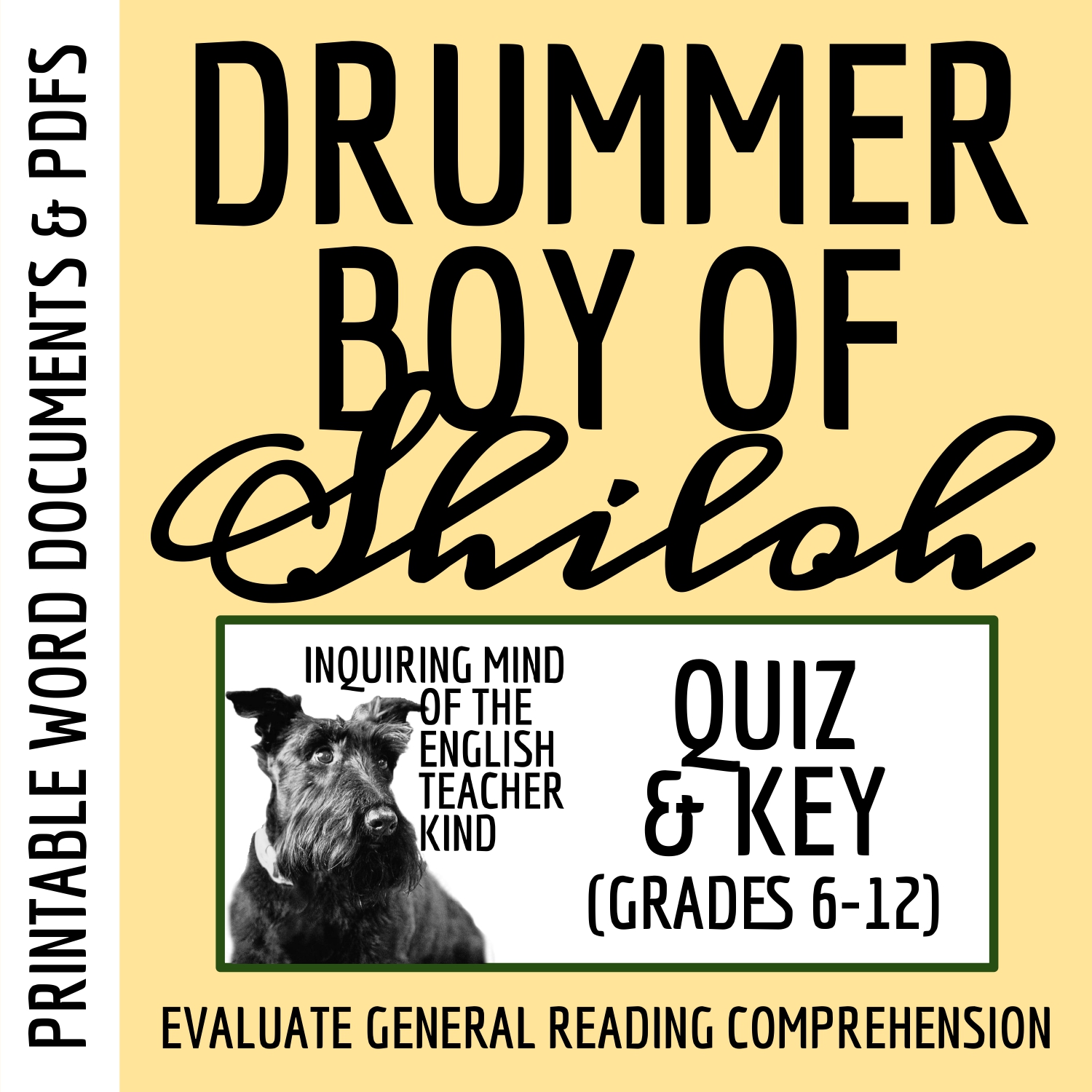 "The Drummer Boy of Shiloh" by Ray Bradbury Quiz and Key (Civil War Story)