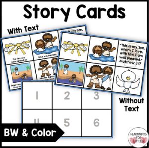 Baptism of Jesus Bible Story Sequencing Activities, Baptism of Jesus ...