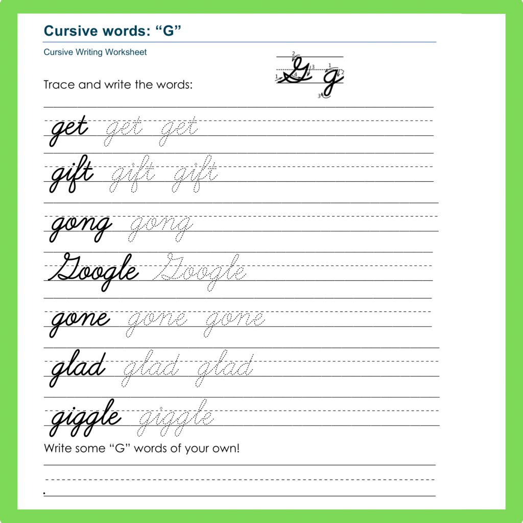 A to Z Cursive Words: Mastering Elegant Penmanship - Made By Teachers