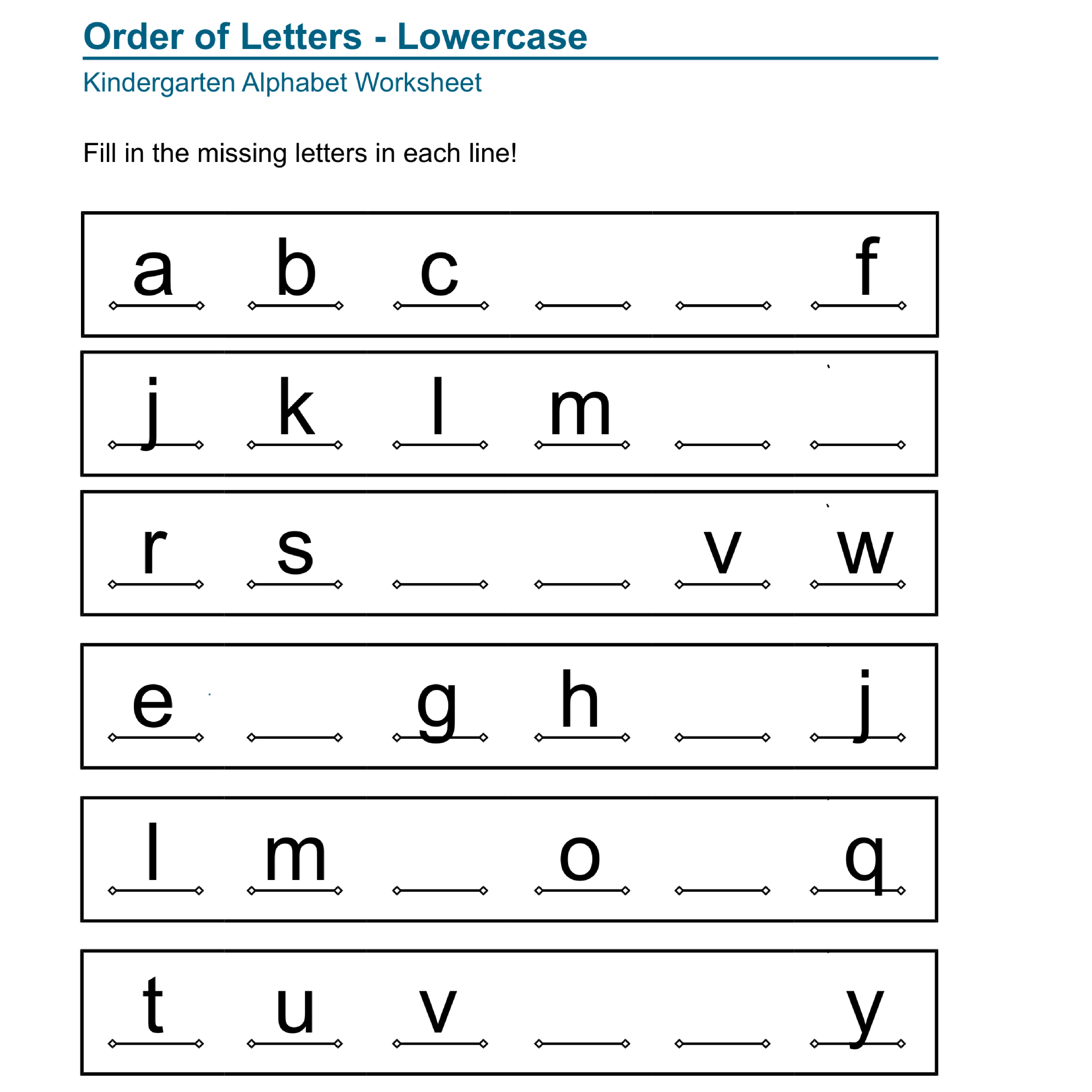 Alphabet Matching and Alphabetizing Worksheets for Kindergarten