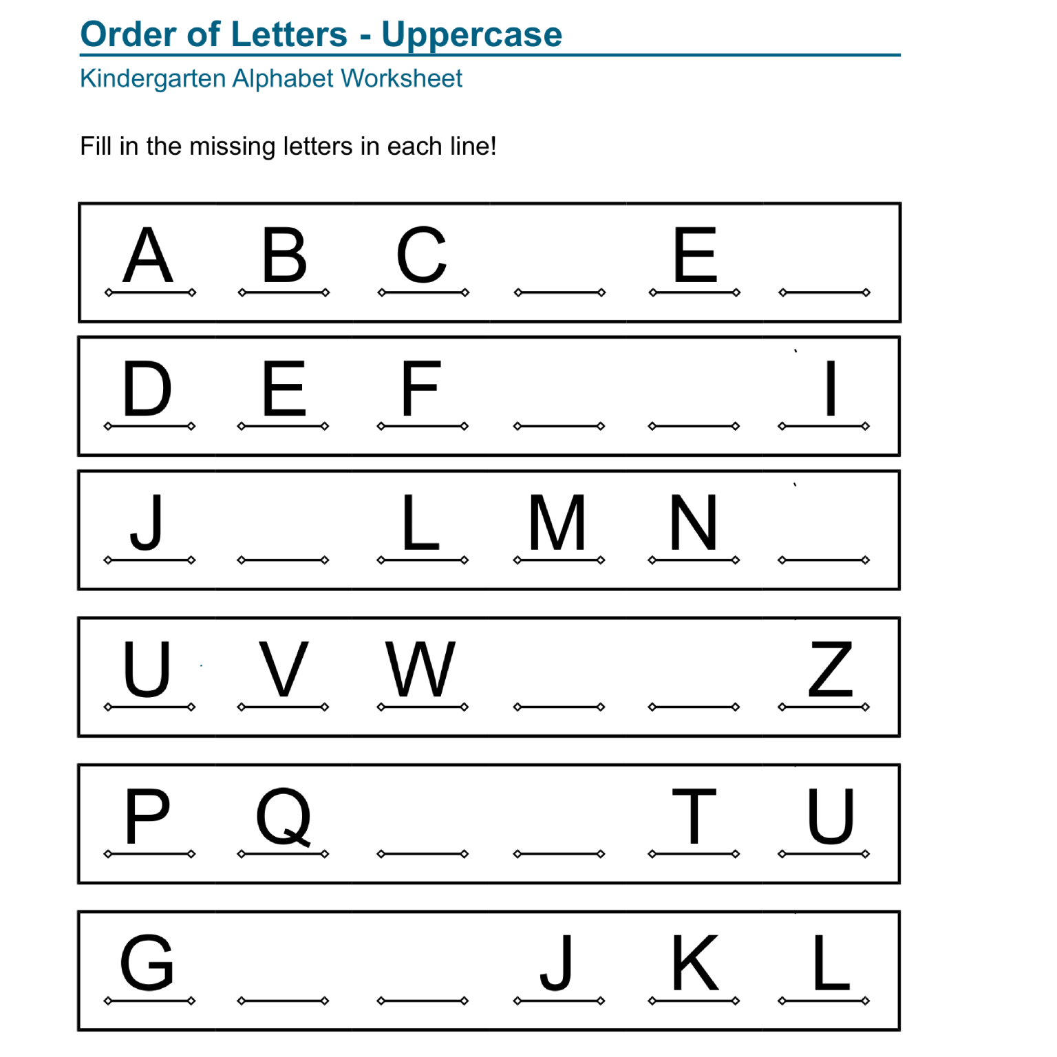 Alphabet Matching and Alphabetizing Worksheets for Kindergarten - Made ...