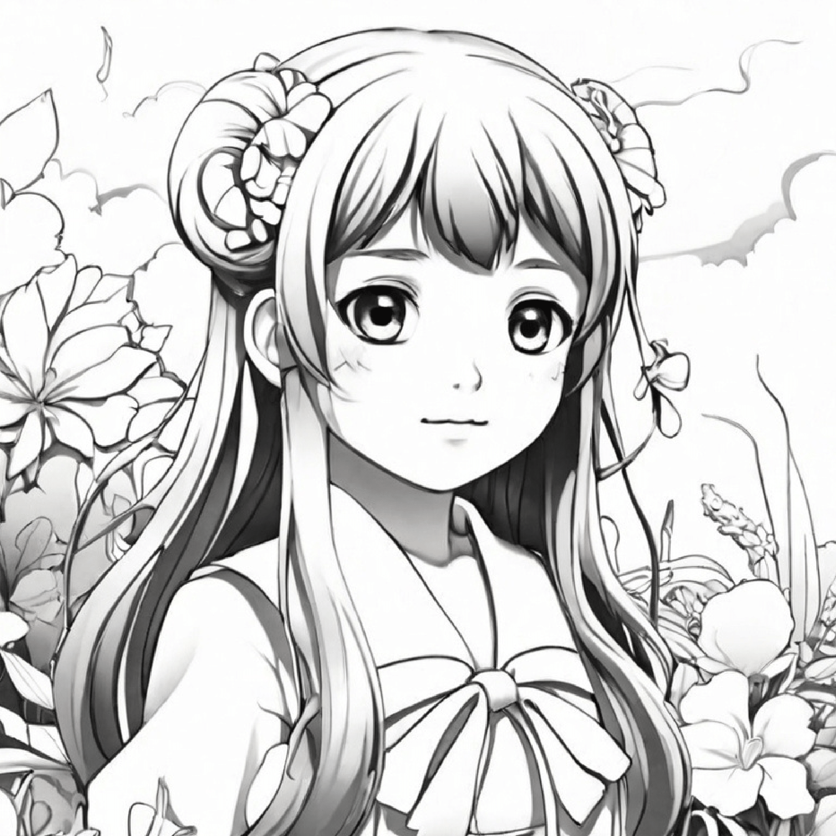 Anime Girl Coloring Pages – Kawaii & Creative Fun